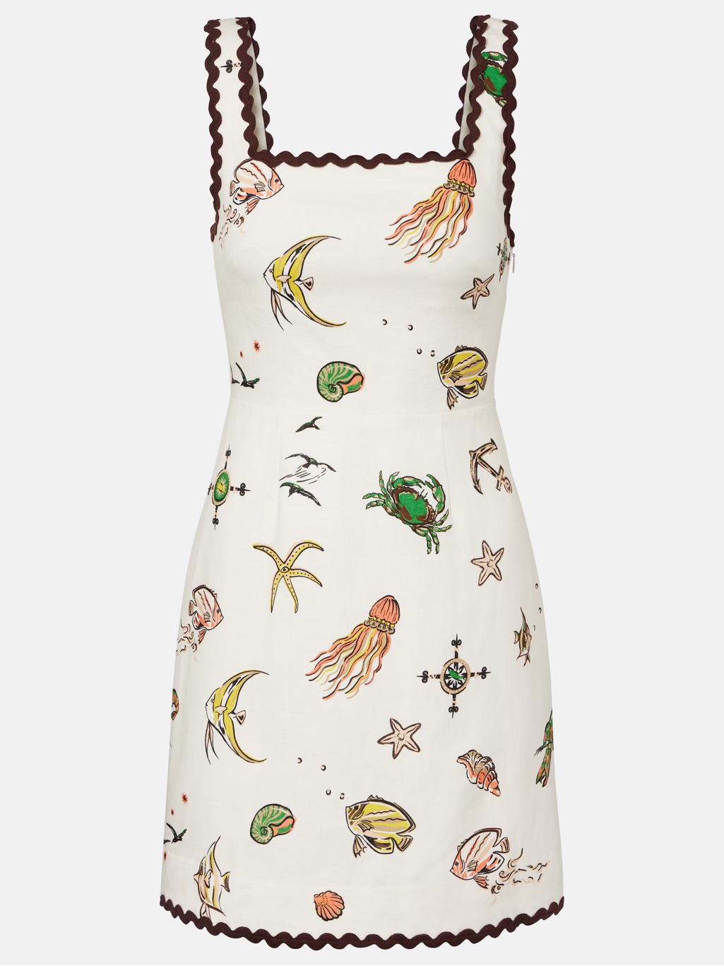 New: Almais Printed Cotton Minidress - Us 4 / Au 8